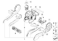 E70 X5 3.0d M57N2 SAV / Heater And Air Conditioning/  Blower Rear