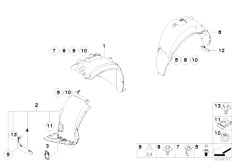 E81 123d N47S 3 doors / Vehicle Trim/  Wheelarch Trim