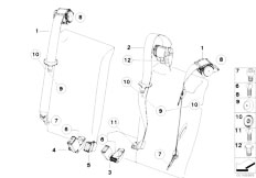 E83N X3 2.0d N47 SAV / Restraint System And Accessories Safety Belt Rear