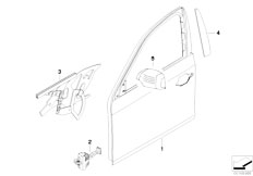 E60N 530i N53 Sedan / Bodywork Front Door Security