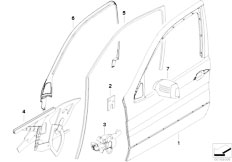 E53 X5 4.4i N62 SAV / Bodywork/  Front Door Security