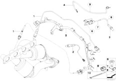 E60N 520i N43 Sedan / Exhaust System Lambda Probe Fixings