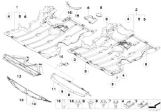 E81 116i 1.6 N45N 3 doors / Vehicle Trim/  Underbonnet Screen-2