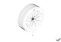 E71 X6 35dX M57N2 SAC / Wheels Winterkomplettrad Sternspeiche 232