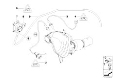 E60 535d M57N Sedan / Exhaust System/  Diesel Partic Filt Sens Mount Parts