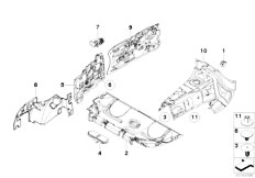 E88 118i N43 Cabrio / Vehicle Trim/  Sound Insulating Rear