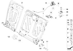 E82 125i N52N Coupe / Seats/  Through Loading Facility Single Parts