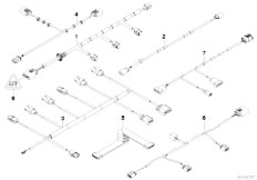 E71 X6 35iX N54 SAC / Vehicle Electrical System Various Additional Wiring Harnesses