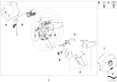 E86 Z4 3.0si N52 Coupe / Steering/  Sport Steering Wheel Airbag W Paddles