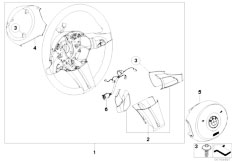 E85 Z4 3.0i M54 Roadster / Steering/  Airbag Sports Steering Wheel Multifunct