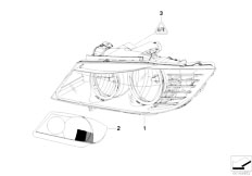 E91N 325xi N53 Touring / Lighting/  Headlight