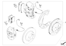 E90N 325d M57N2 Sedan / Brakes/  Set Bmw Performance Brake Front Rear