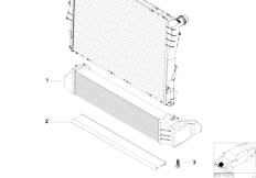 E39 520d M47 Sedan / Radiator Charge Air Cooling
