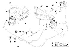 E60N 530xd M57N2 Sedan / Engine And Transmission Suspension/  Engine Suspension