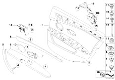 E61N 525i N53 Touring / Vehicle Trim/  Door Trim Rear