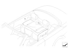 E93 320i N46N Cabrio / Universal Accessories Rear Cabin Bag