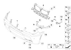 E83N X3 2.0d M47N2 SAV / Vehicle Trim/  M Front Bumper Trim Panel