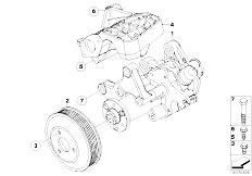 E70 X5 3.0sd M57N2 SAV / Steering Power Steering Pump