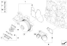 E92 320d N47 Coupe / Engine/  Waterpump Thermostat