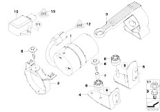 E65 730i N52 Sedan / Brakes/  Dsc Compressor Senors Mounting Parts