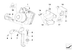 E46 M3 S54 Coupe / Brakes/  Hydro Unit Dsc Fastening Sensors-2