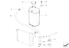 E39 535i M62 Sedan / Radiator/  Expansion Tank