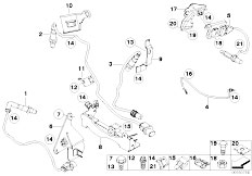 E92 320i N43 Coupe / Exhaust System/  Lambda Probe Fixings
