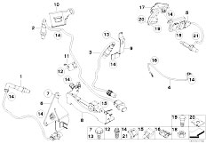 E88 120i N43 Cabrio / Exhaust System/  Lambda Probe Fixings