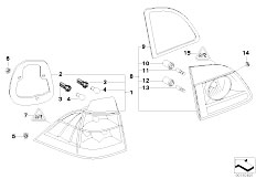 E61N 525d M57N2 Touring / Lighting/  Rear Light