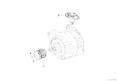 E36 316i M43 Sedan / Engine Electrical System/  Alternator Parts 70a Bosch