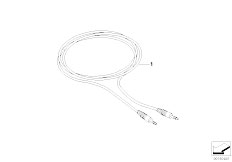 E91N 316i N43 Touring / Audio Navigation Electronic Systems Auxiliary Connecting Cable