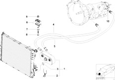 E46 318i M43 Touring / Radiator Transmission Oil Cooling