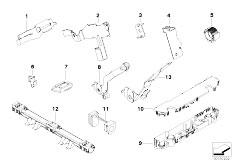 E85 Z4 2.5i N52 Roadster / Engine Electrical System Cable Harness Fixings-2