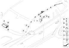 E83N X3 2.0d N47 SAV / Restraint System And Accessories Airbag Passenger And Head Airbag