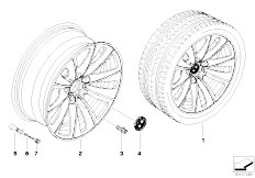 E60N 535d M57N2 Sedan / Wheels Bmw La Wheel Double Spoke 247