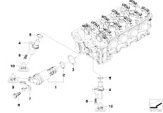 E90 320si N45 Sedan / Engine Cylinder Head Electr Add On Parts