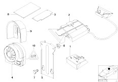 E53 X5 3.0i M54 SAV / Audio Navigation Electronic Systems Theft Alarm With Radio Burglar Alarm