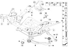 E60N 525xi N53 Sedan / Front Axle/  Frnt Axle Support Wishbone Tension Strut