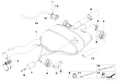 E61N 530i N53 Touring / Exhaust System/  Exhaust System Rear