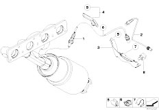 E90 316i N45N Sedan / Exhaust System Lambda Probe Fixings