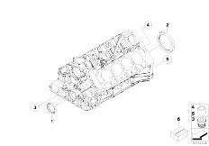 E93 M3 S65 Cabrio / Engine/  Engine Block Mounting Parts