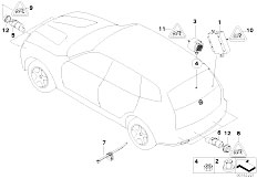 E83N X3 2.0d N47 SAV / Distance Systems Cruise Control Park Distance Control Pdc