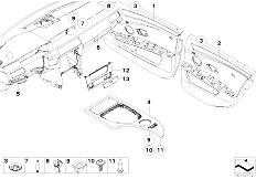 E61N M5 S85 Touring / Vehicle Trim/  Retrofit Aluminium Fine Ground
