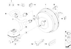 E83 X3 3.0d M57N2 SAV / Brakes Power Brake Unit Depression