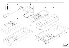 E65 740i N62N Sedan / Communication Systems/  Retrofit Kit Bluetooth Handset