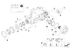 E90N 335xi N54 Sedan / Rear Axle/  Differential Drive Output-2