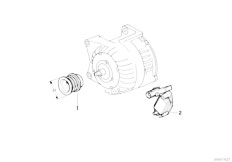 E36 318is M42 Sedan / Engine Electrical System Alternator Individual Parts 80a-2