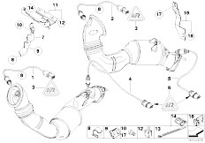 E92 335xi N54 Coupe / Exhaust System/  Lambda Probe Fixings