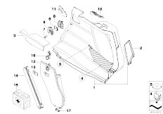 E87N 120d N47 5 doors / Vehicle Trim/  Trunk Trim Panel Right