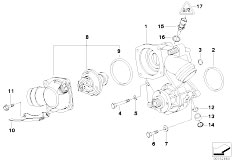 E38 750iL M73N Sedan / Engine/  Waterpump Thermostat